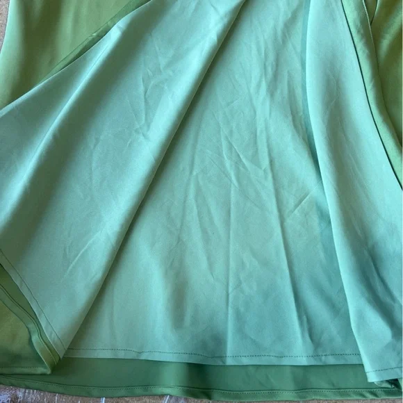 Showpo. Kaniva Midi Dress One Shoulder Open Back Dress in Olive Green Size 6 - Picture 7 of 16